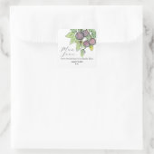 Küche Kochen Fruchtkonserven Jar Etikett Quadratischer Aufkleber (Tasche)