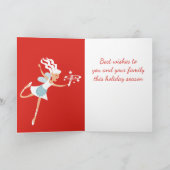 Küche Kochkuchen Backfeen Weihnachtsnachtskarte Feiertagskarte (Innenseite)