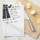 Küche Kunst Italienisches Espresso Kaffeekanne Esp Geschirrtuch (Viertel Falte)