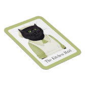 KÜCHE MAID CAT 3x4 Flexible Magnet + Text (Rechte Seite)
