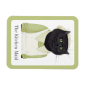 KÜCHE MAID CAT 3x4 Flexible Magnet + Text (Horizontal)