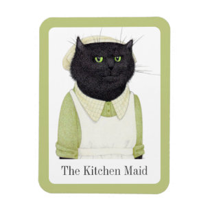 KÜCHE MAID CAT 3x4 Flexible Magnet + Text