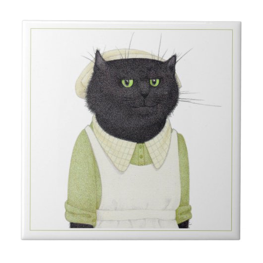 KÜCHE MAID CAT 4.25" Quadrat Keramik Tile Fliese (Vorderseite)
