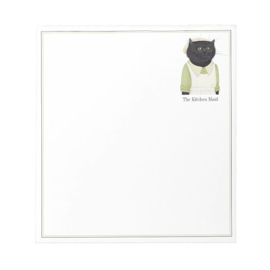 KÜCHE MAID CAT 5.5x6 Notepad Notizblock (Vorderseite)