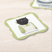 KÜCHE MAID CAT-Brackets Untersetzer + Text (angewinkelt)