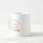 Küche mit Liebe Design Coffee Tasse Cup (Vorderseite Links)