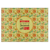 Küche mit Liebe Gemüseanbau Schneidebrett (Vorderseite)