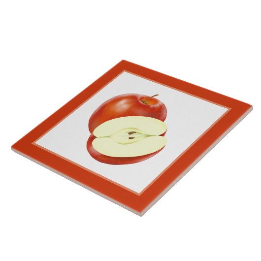 Küche mit niedlichem Apfel Fliese (Seite)