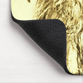 KÜCHE MIT ROSE, braun und weiß Mousepad (Ecke)