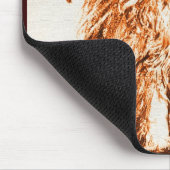 KÜCHE MIT ROSE, braun und weiß Mousepad (Ecke)