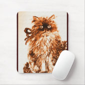 KÜCHE MIT ROSE, braun und weiß Mousepad (Mit Mouse)