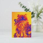 KÜCHE MIT ROSE, gelb orange blau Postkarte (Stehend Vorderseite)