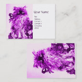 KÜCHE MIT ROSE, Lila Violett und Weiß Visitenkarte (Vorne/Hinten)