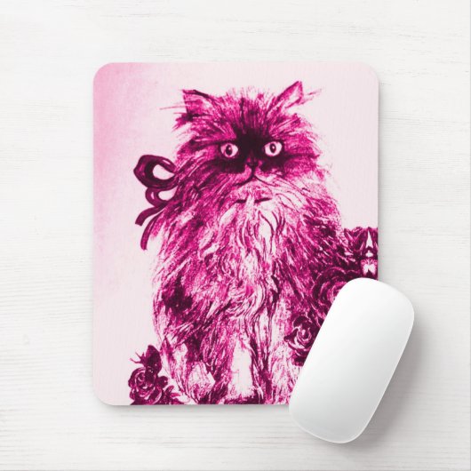 KÜCHE MIT ROSE, rosa Fuchsienweiß Mousepad (Mit Mouse)