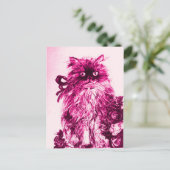 KÜCHE MIT ROSE, rosa Fuchsienweiß Postkarte (Stehend Vorderseite)