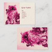 KÜCHE MIT ROSE, rosa Fuchsienweiß Visitenkarte (Vorne/Hinten)
