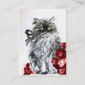 KÜCHE MIT ROSE, schwarz-weiß Visitenkarte (Rückseite)