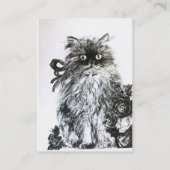 KÜCHE MIT ROSE, Schwarzweiß Visitenkarte (Rückseite)