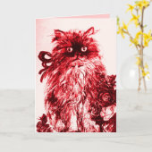 KÜCHE MIT ROTE ROSEN, Geburtstag Karte (Gelbe Blume)