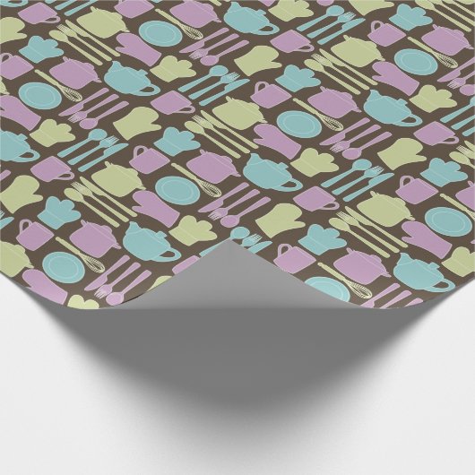 Küche | Muster 2 Geschenkpapier (Ecke)