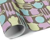 Küche | Muster 2 Geschenkpapier (Rolleneckpunkt)