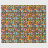 Küche | Muster 3 Geschenkpapier (Flach)