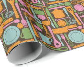 Küche | Muster 3 Geschenkpapier (Rolleneckpunkt)