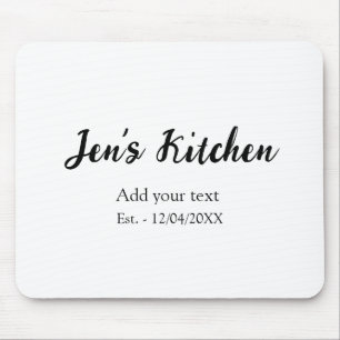 Küche Name Jahr füge deinen Text hinzu Name benutz Mousepad