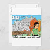 KÜCHE/NESRING/BAUER KID CARTOON GIFTWARE POSTKARTE (Vorne/Hinten)