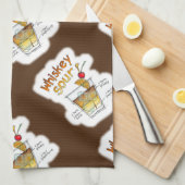 KÜCHE ODER BAR HANDTÜCHER, WHISKEY SOUR RECIPE ART GESCHIRRTUCH (Viertel Falte)