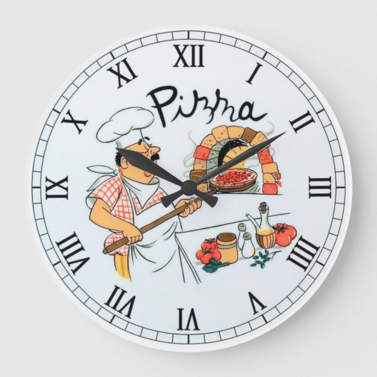 Küche oder Restaurant Große Wanduhr (Vorderseite)