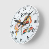 Küche oder Restaurant Runde Wanduhr (Winkel)