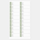 Küche Organisation Food Labels Avocado Muster Etiketten (Blatt)