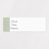 Küche Organisation Food Labels Avocado Muster Etiketten (Design 1)