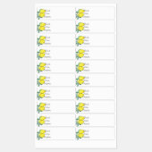 Küche Organisation Lemon Food Labels Etiketten (Blatt)