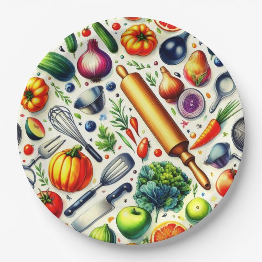 Küche. Pappteller (Vorderseite)