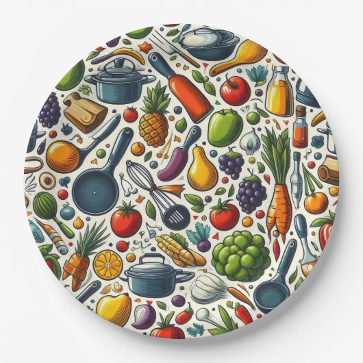 Küche. Pappteller (Vorderseite)