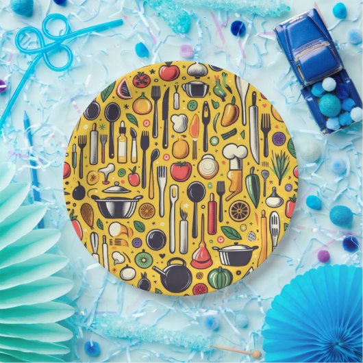 Küche. Pappteller (Party)