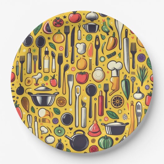 Küche. Pappteller (Vorderseite)