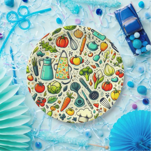 Küche. Pappteller (Party)