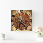 Küche Quadratische Wanduhr (Zuhause)