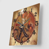 Küche Quadratische Wanduhr (Winkel)