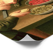 Küche Räume mit einem Haushaltshilfe Poster (Ecke)