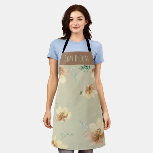 Küche "Soft Bloom" Blumengarten Schürze (Getragen)