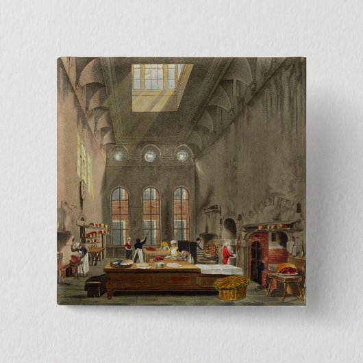 Küche, St James Palast, graviert von William J Button (Vorderseite)
