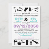 Küche & Tools Wedding Paare Dusche Einladung (Vorderseite)