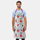 Küche, Topf, Weihnachten, rot, Mistel, Kochen Schürze (Getragen)