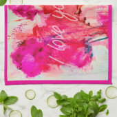 KÜCHE TOWEL "I LIEBE YOU" GESCHIRRTUCH (Gefaltet)