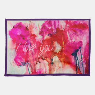 KÜCHE TOWEL "I LIEBE YOU" GESCHIRRTUCH