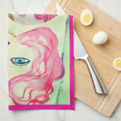 KÜCHE TOWEL "ROSIE DOES GESCHIRR" GESCHIRRTUCH (Viertel Falte)